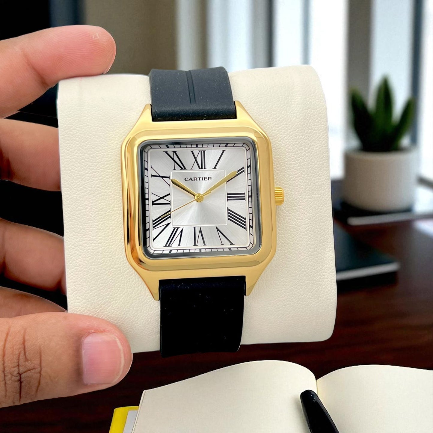 Cartier-Inspired Slim Men’s Watch