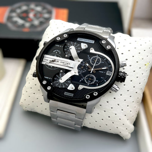 Branded Diesel Black & white, Gold Dail Men's Watch