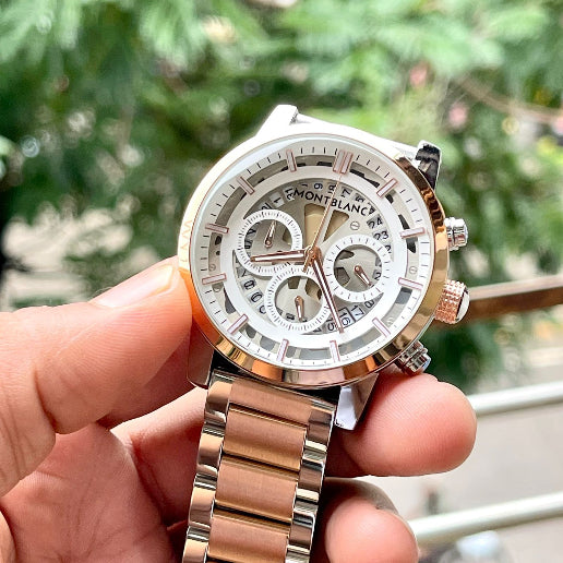 MontBlanc steel Chronograph Collection Men's Watch