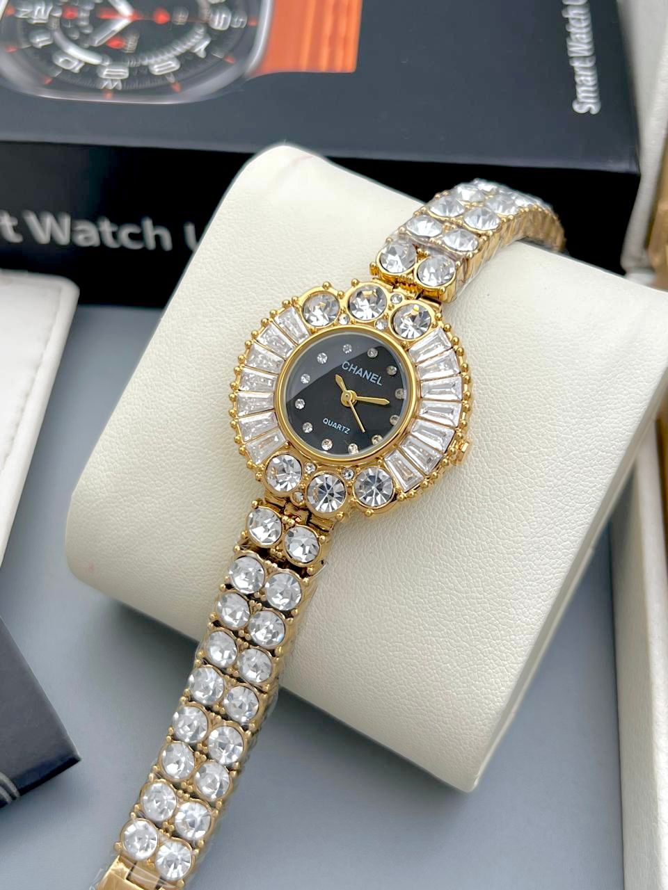 CHANEL Full White Diamond Ladies watch