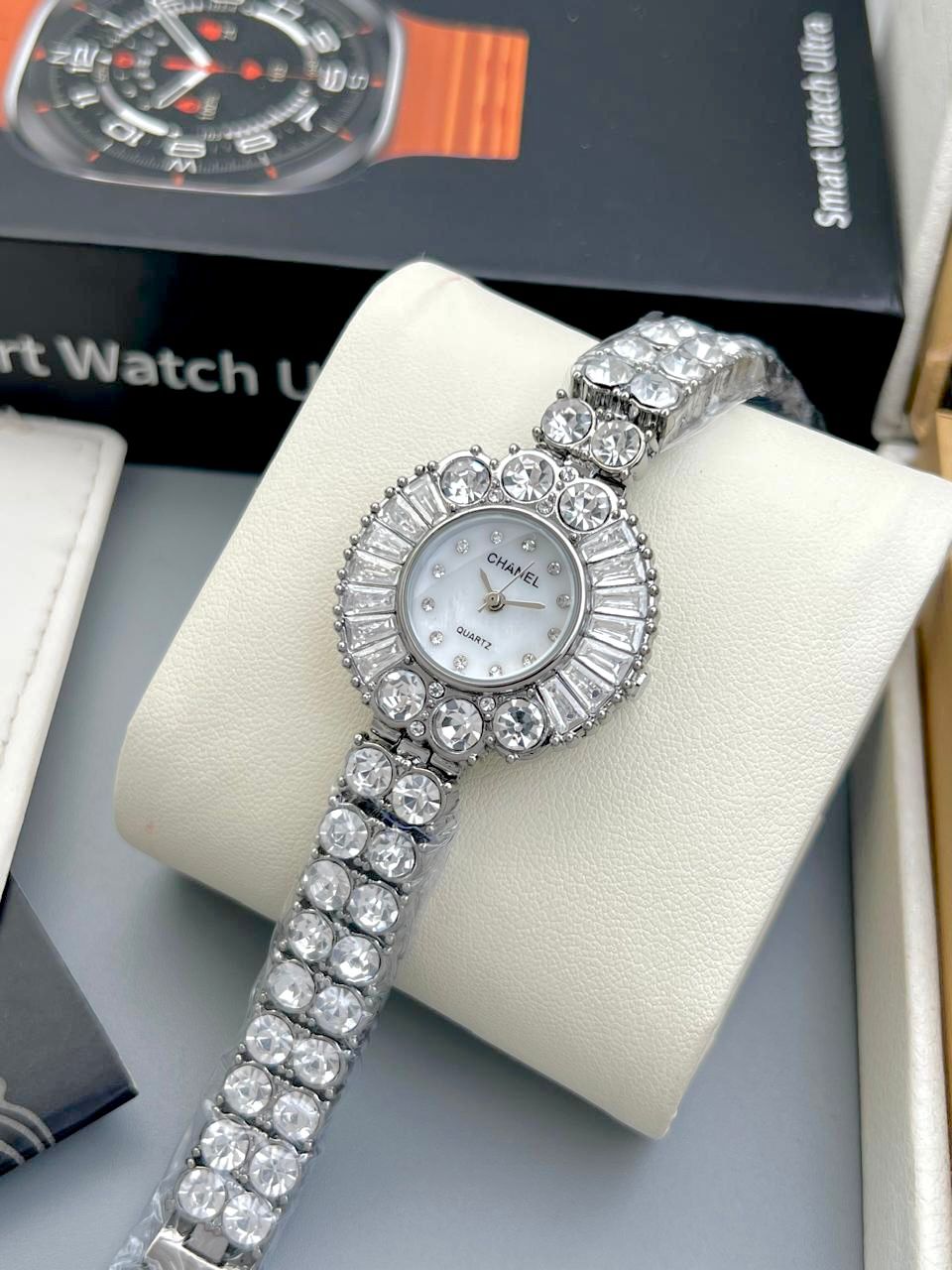 CHANEL Full White Diamond Ladies watch