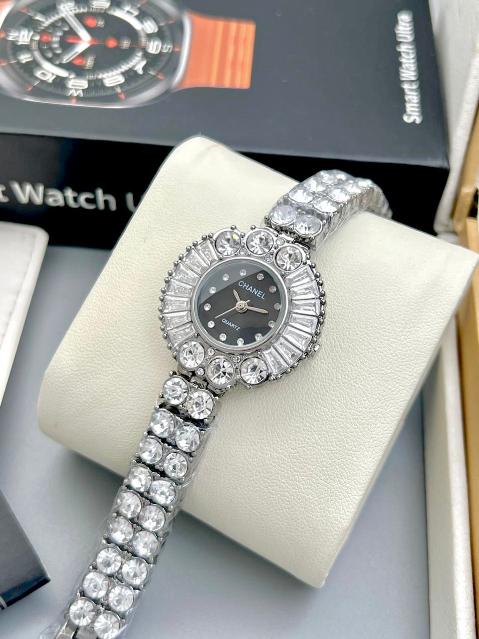 CHANEL Full White Diamond Ladies watch
