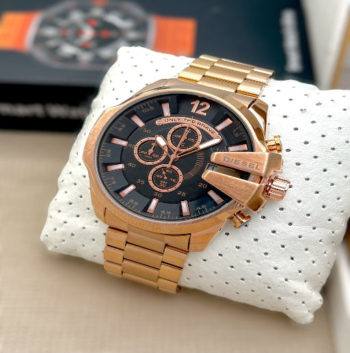 Diesel Mega Chief collection, Sunray White Dial