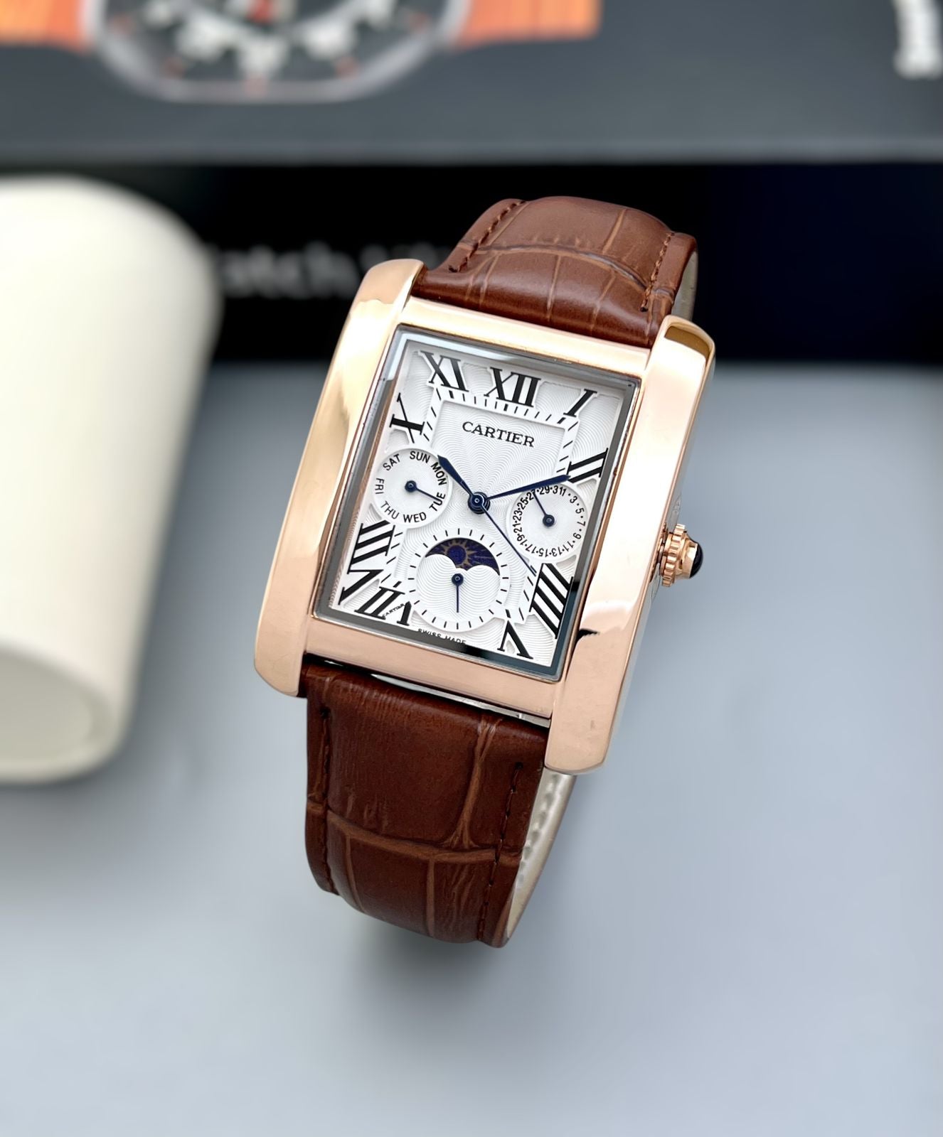 CARTIER Premium Collection Men's Watch Original Japanese battery