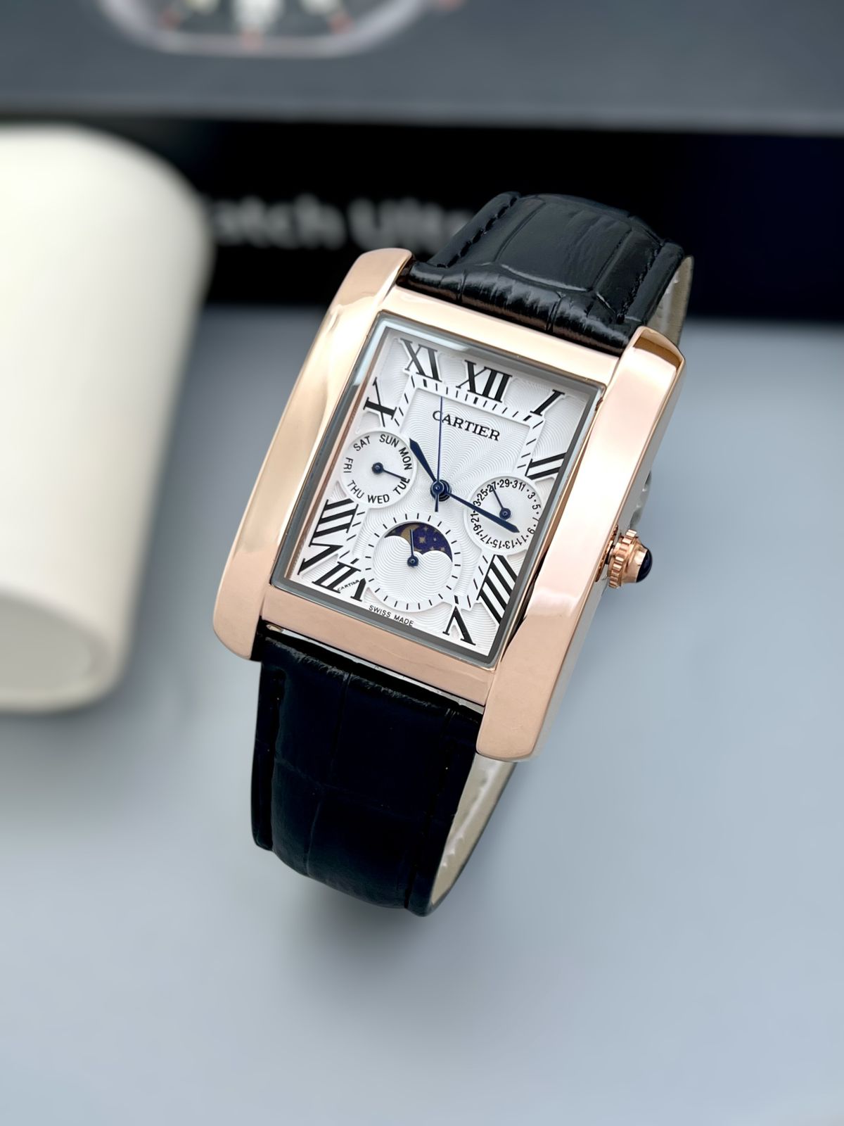 CARTIER Premium Collection Men's Watch Original Japanese battery