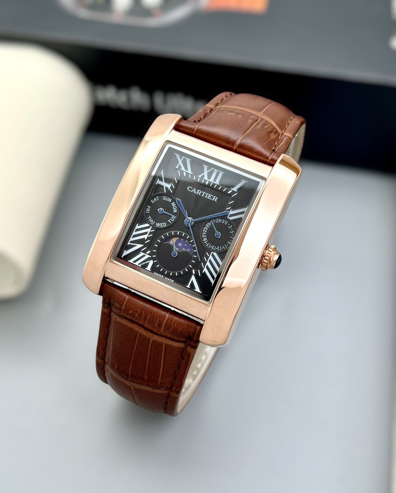 CARTIER Premium Collection Men's Watch Original Japanese battery