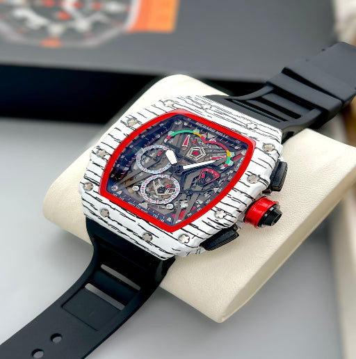 RICHARD MILLE crystal Glass, Fibre Strap, ROYAL LOOK