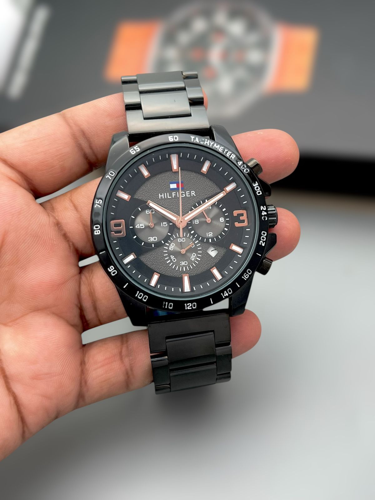 Tommy Hilfiger Premium metal Stainless Steel rose Gold silver black.
