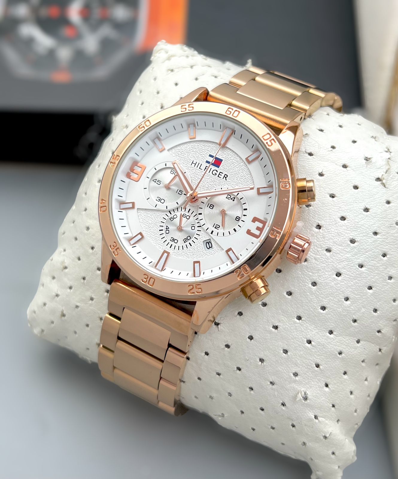 Tommy Hilfiger Premium metal Stainless Steel rose Gold silver black.