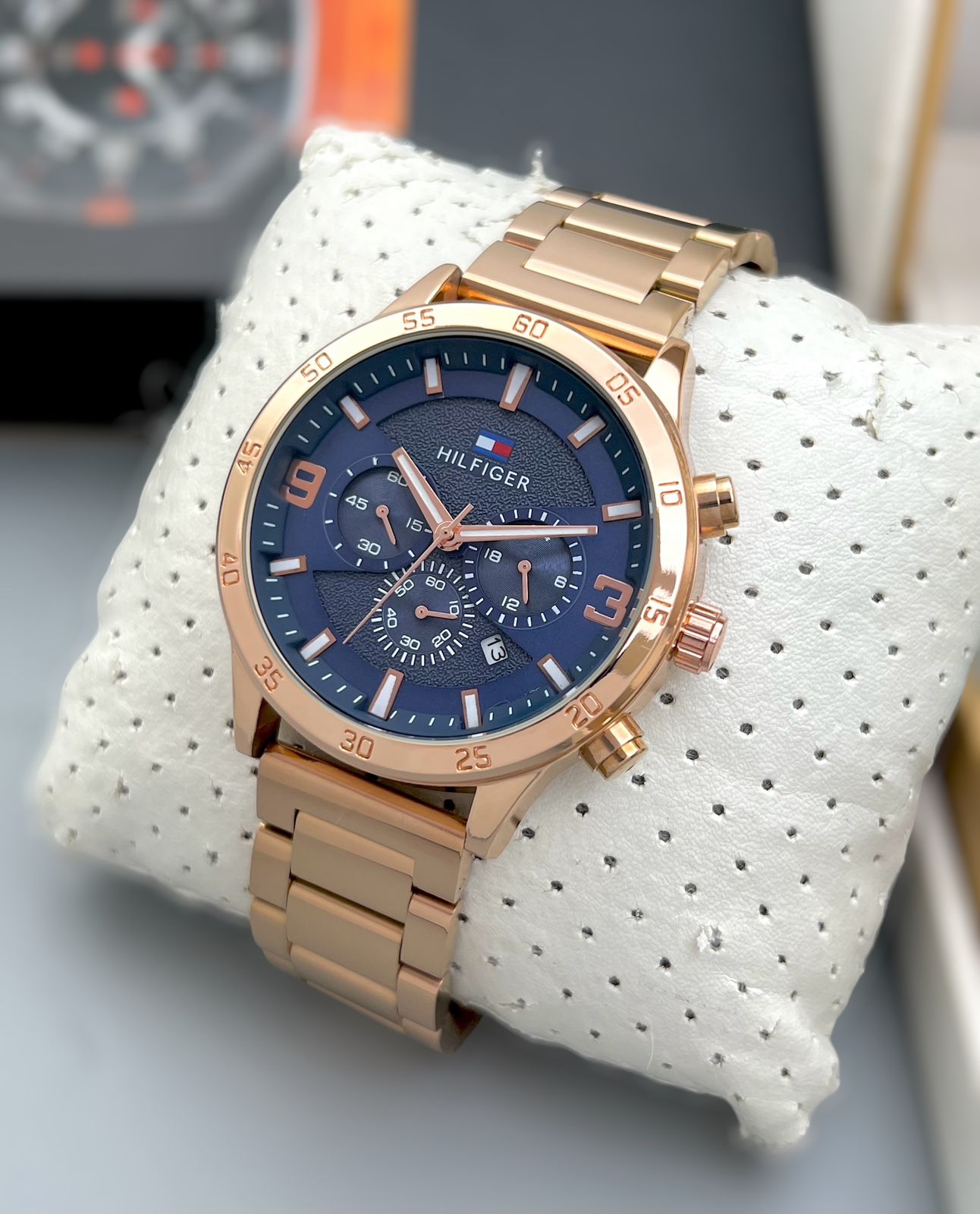 Tommy Hilfiger Premium metal Stainless Steel rose Gold silver black.