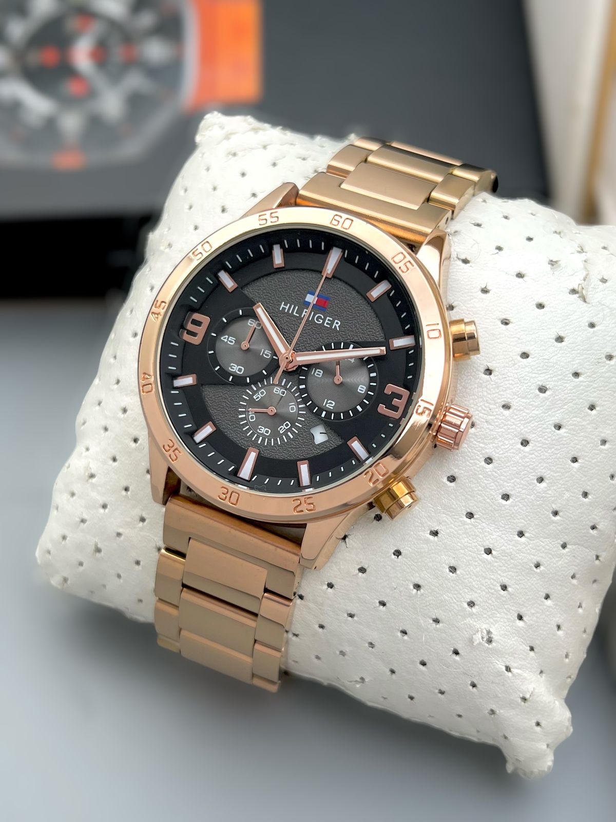 Tommy Hilfiger Premium metal Stainless Steel rose Gold silver black.