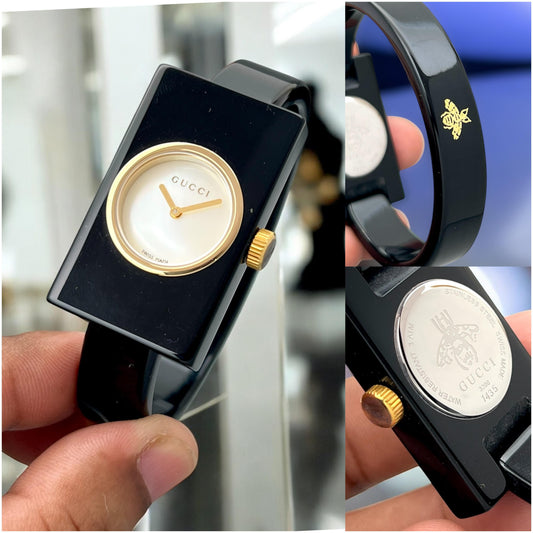 Gucci Black & Gold multi color Women's Swiss Watch – Minimalist Luxury