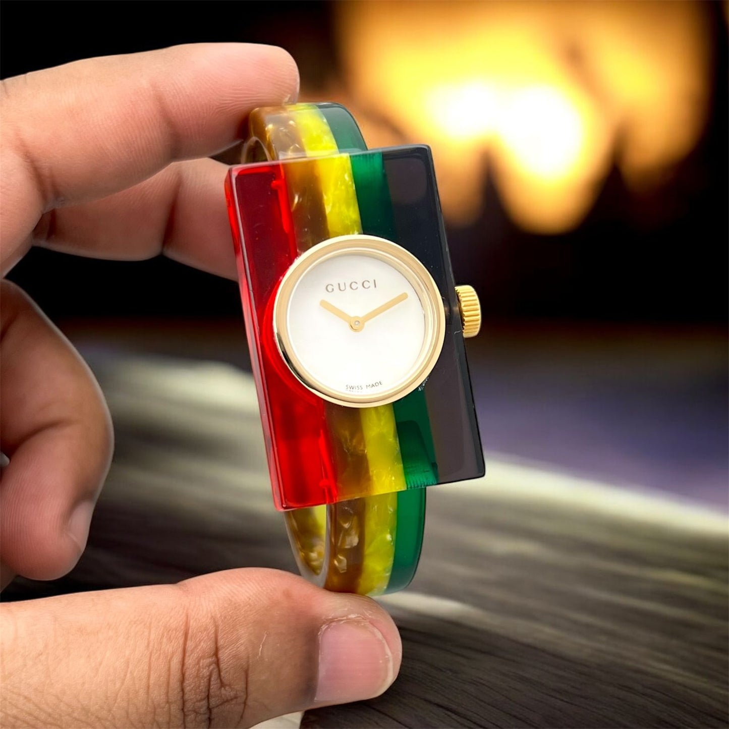 Gucci Black & Gold multi color Women's Swiss Watch – Minimalist Luxury