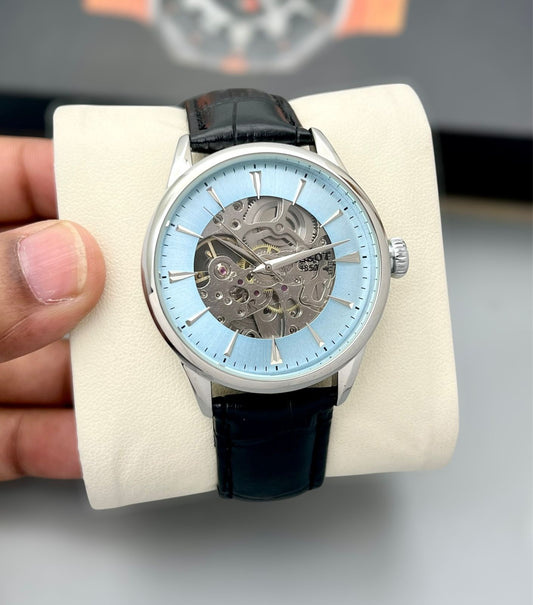 Tissot Automatic Men's Watch | Open Case Back | Japanese Movement | Leather Strap | 7AAA