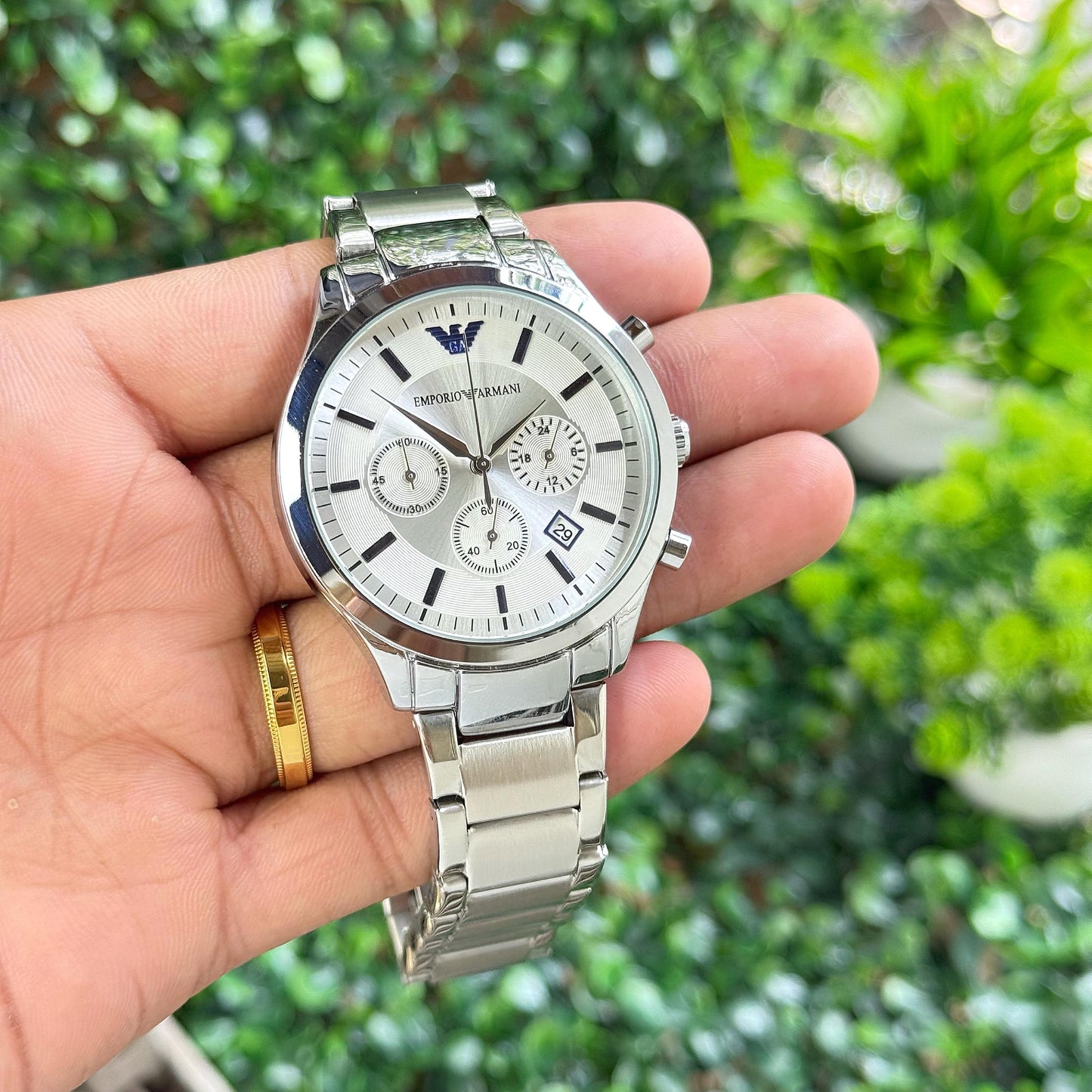 Emporio Armani Stainless Steel Royal Premium Quality Men's Watch