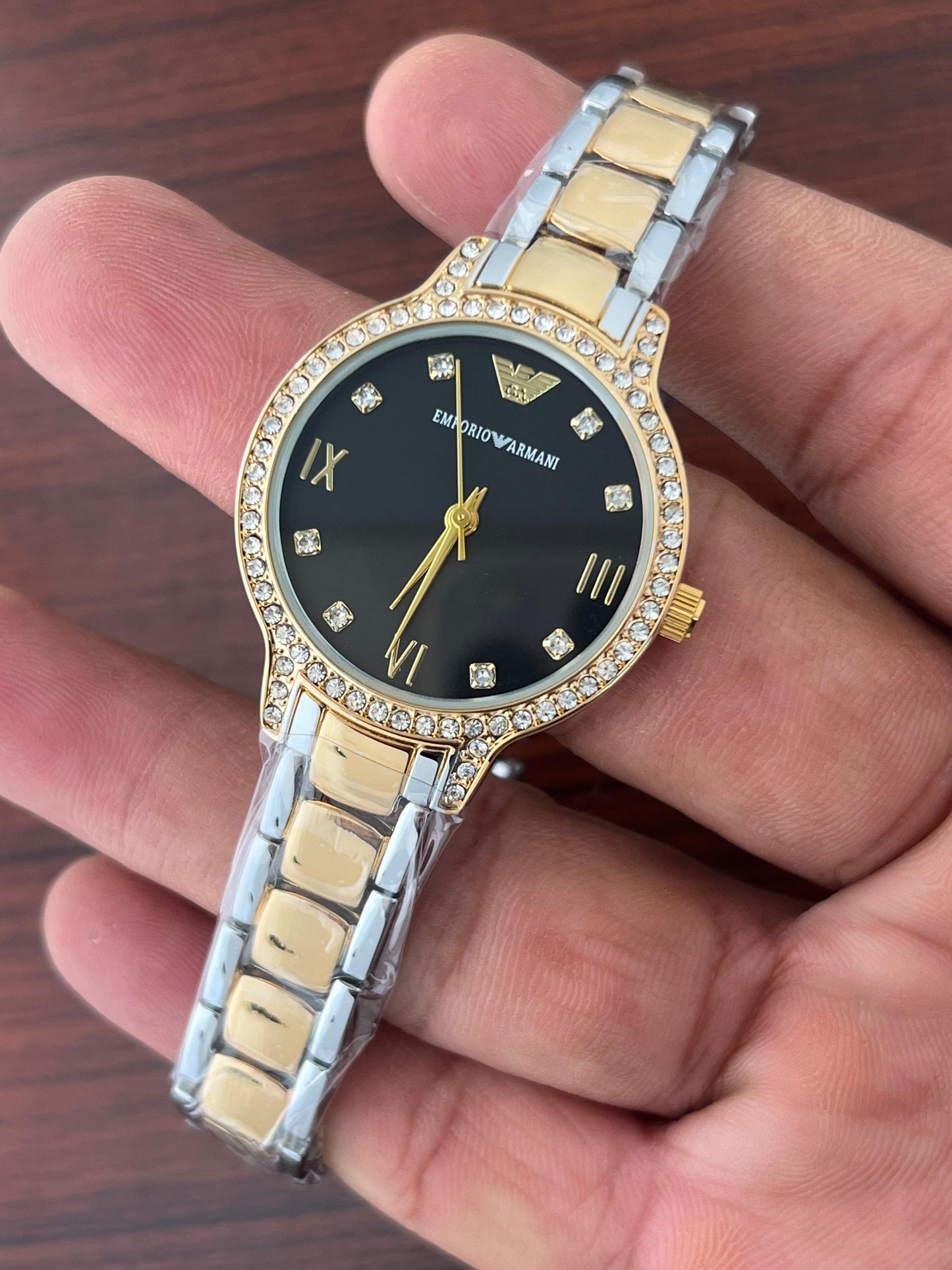 Buatiful Emporio Armani Gianni T-Bar Watch for Women