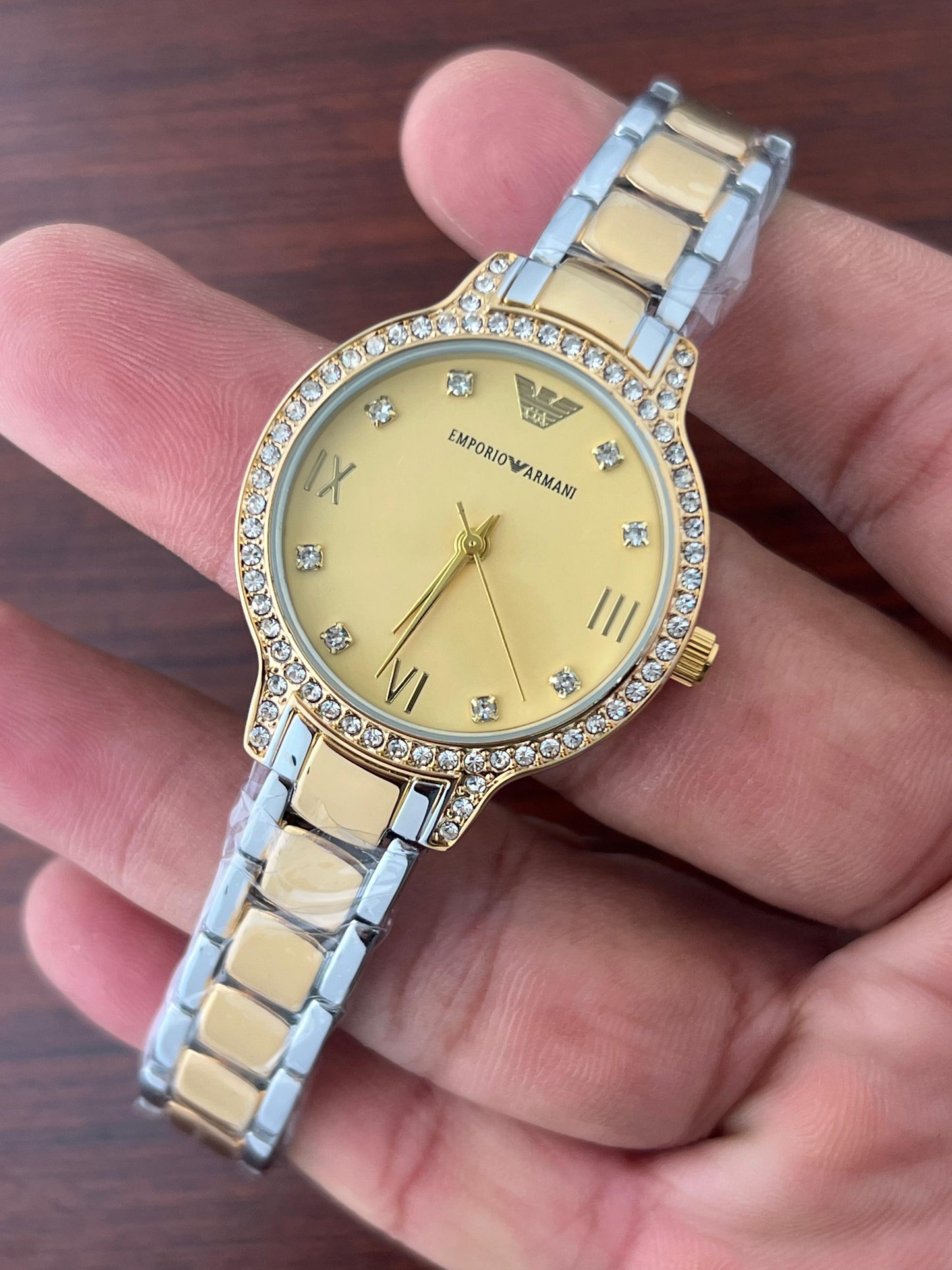 Buatiful Emporio Armani Gianni T-Bar Watch for Women