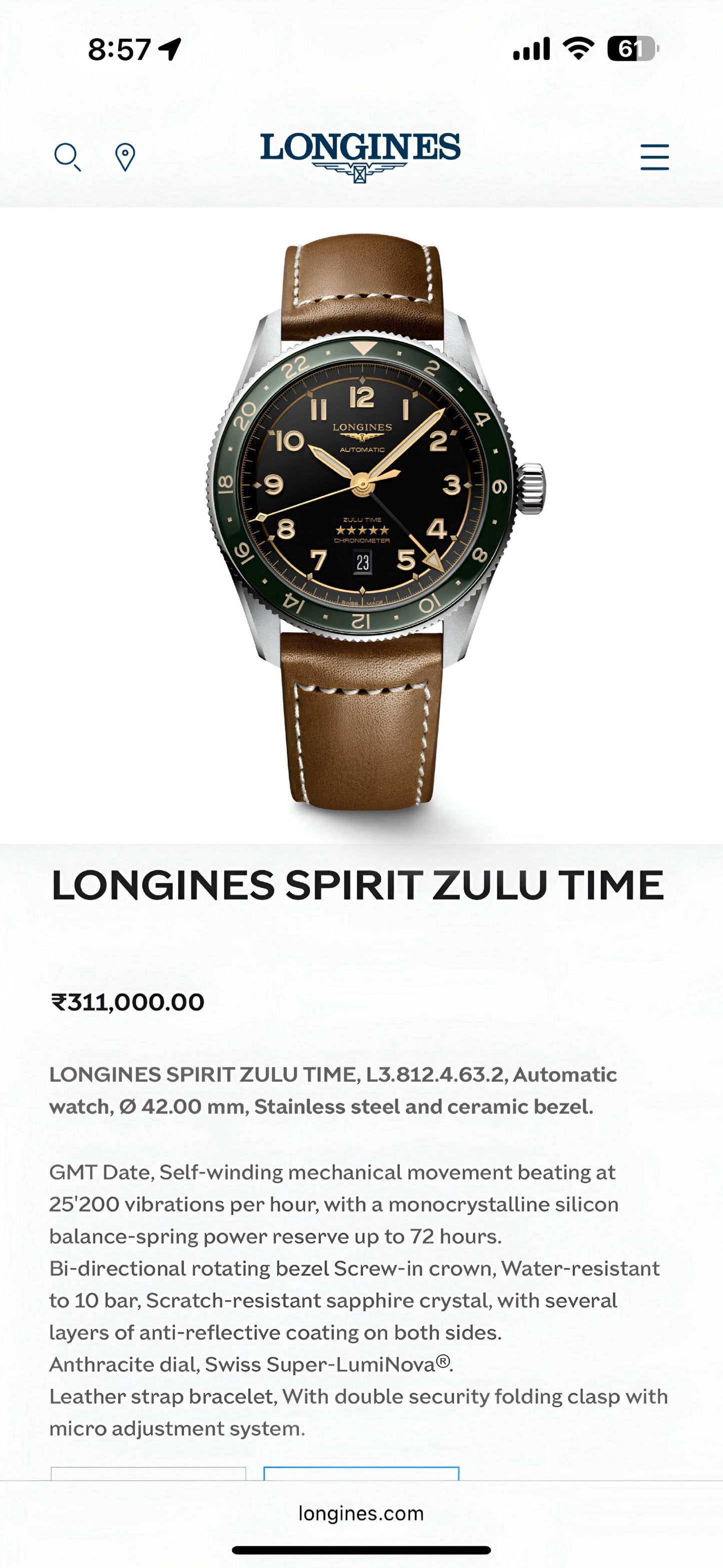 LONGINES’ PIONEERING HERITAGE Spirit Zulu Collection Watch
