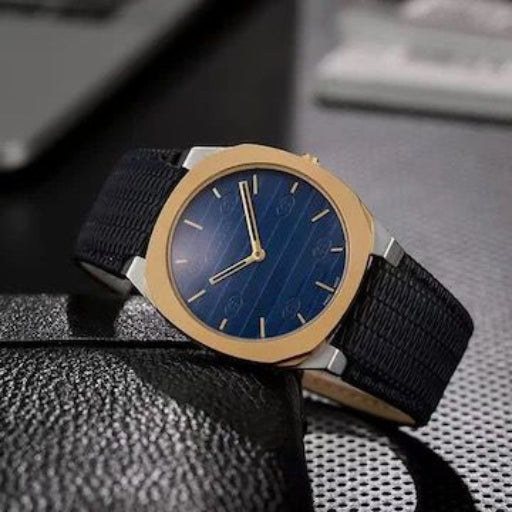 Gucci 25H Sky Blue Dial 36 mm  Quartz Watch