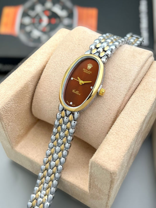 ROLEX Premier Ladies Watch (Red Dial)