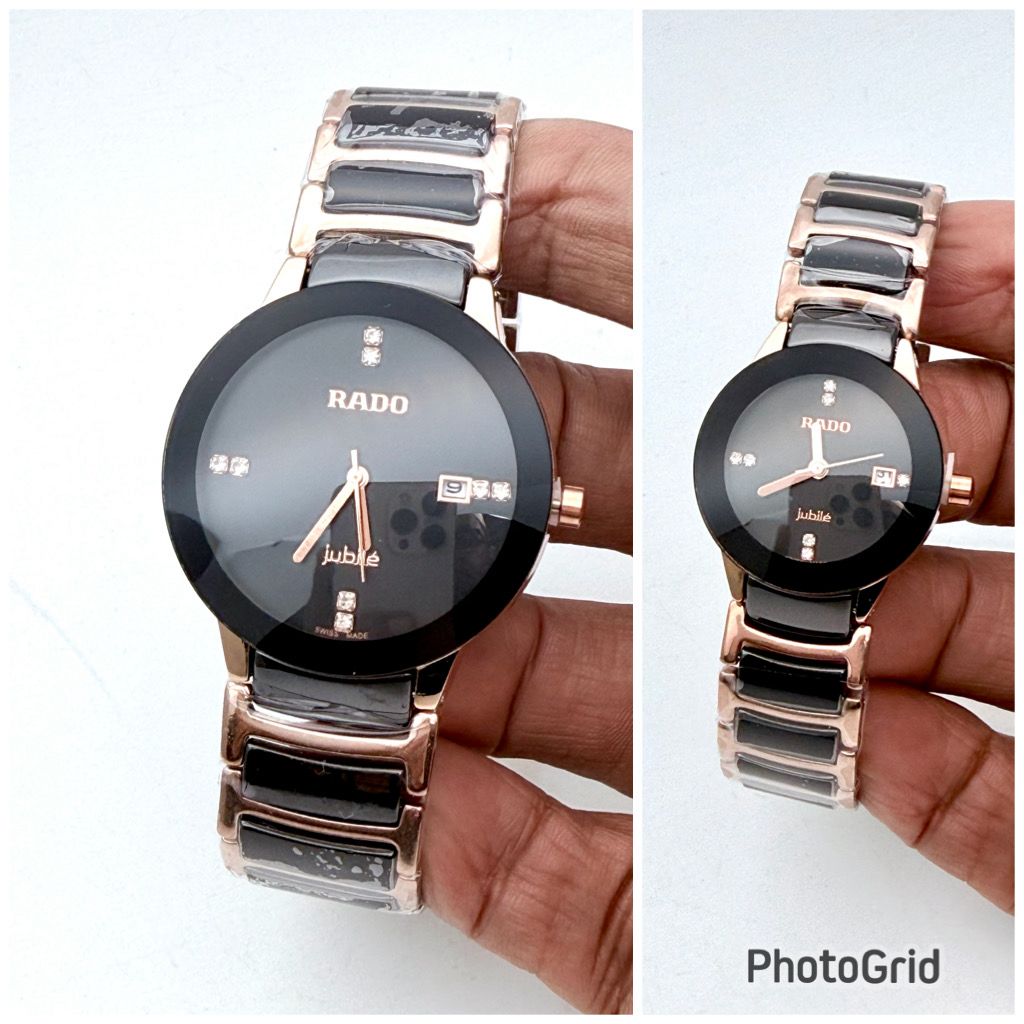 Premium Ceramic Couple Watch Set for Men & Women | Luxury Matching Qua