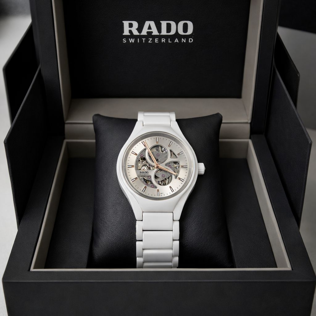 Rado white colour watch