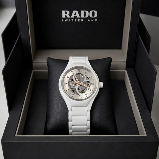 Rado white colour watch