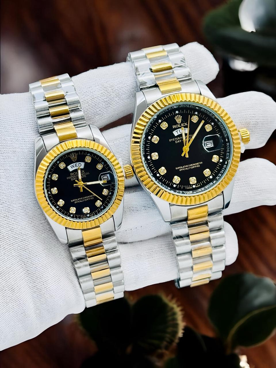 Premium Couple Watch Set for Men & Women | Luxury Matching Wrist Watch