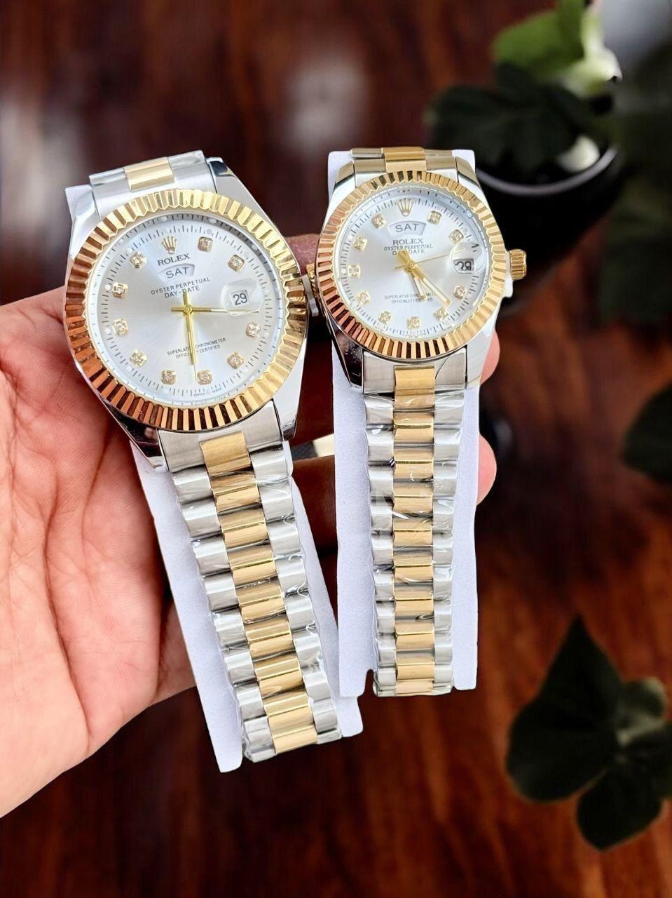 Premium Couple Watch Set for Men & Women | Luxury Matching Wrist Watch