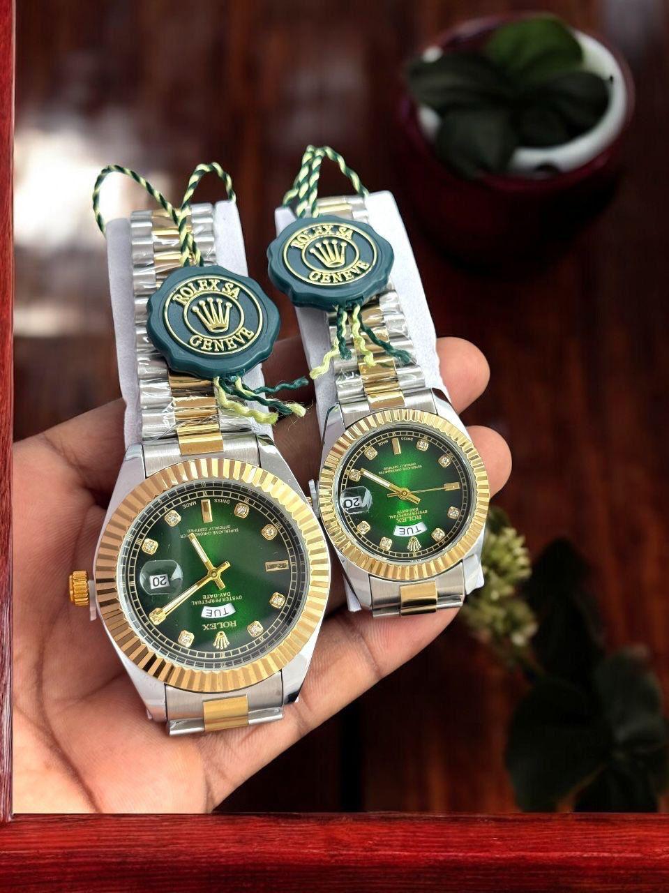 Premium Couple Watch Set for Men & Women | Luxury Matching Wrist Watch