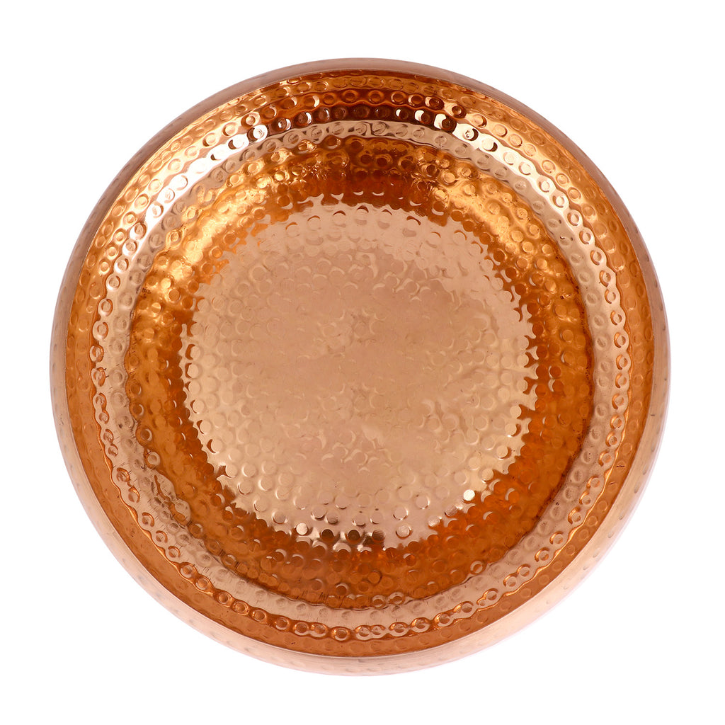 Decorative Hammered Pattern Copper Urli