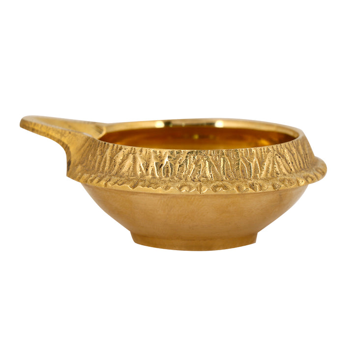 Brass Om Laxmi Ganesh Pooja Thali Set of 7 Piece