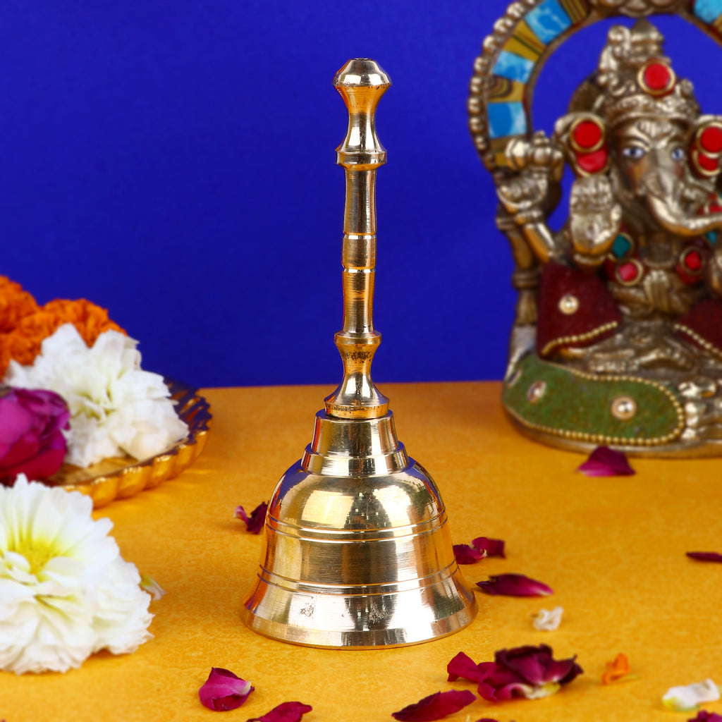 Shop Exquisite 100% Pure Brass Pooja Bell/Ghanti