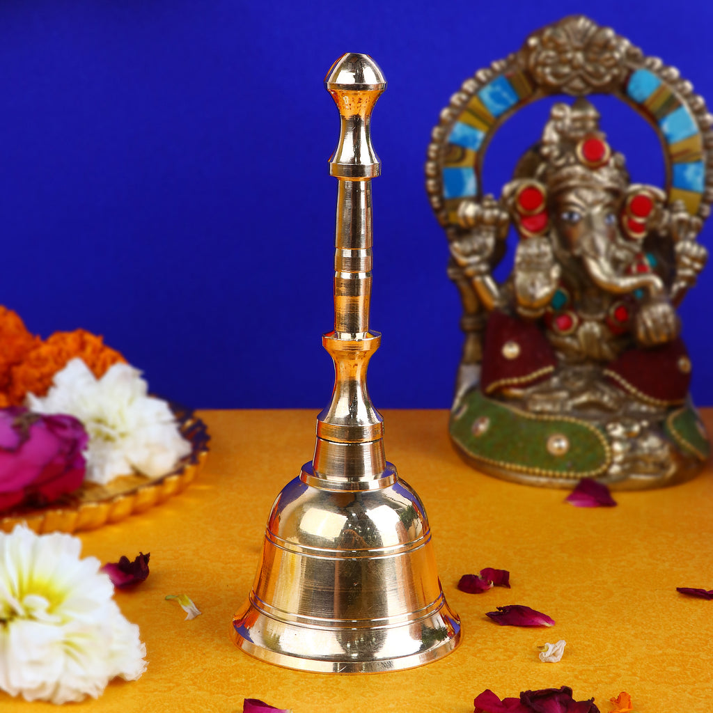 Shop Exquisite 100% Pure Brass Pooja Bell/Ghanti