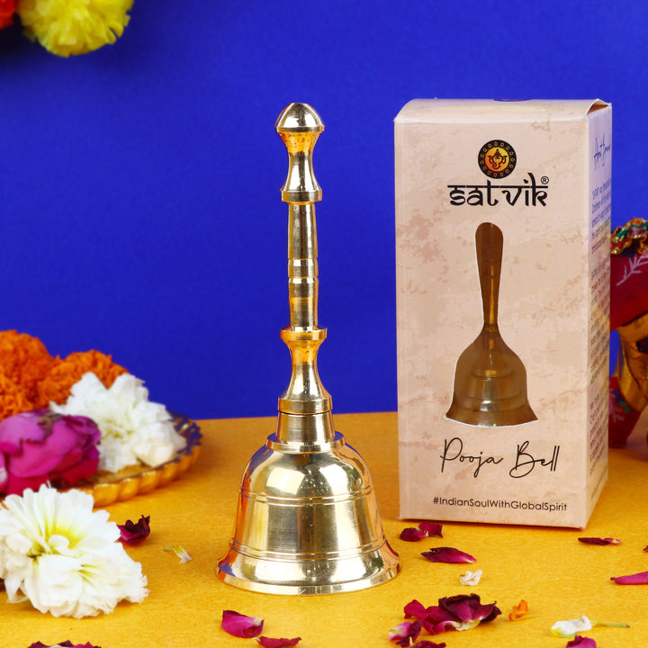 Shop Exquisite 100% Pure Brass Pooja Bell/Ghanti