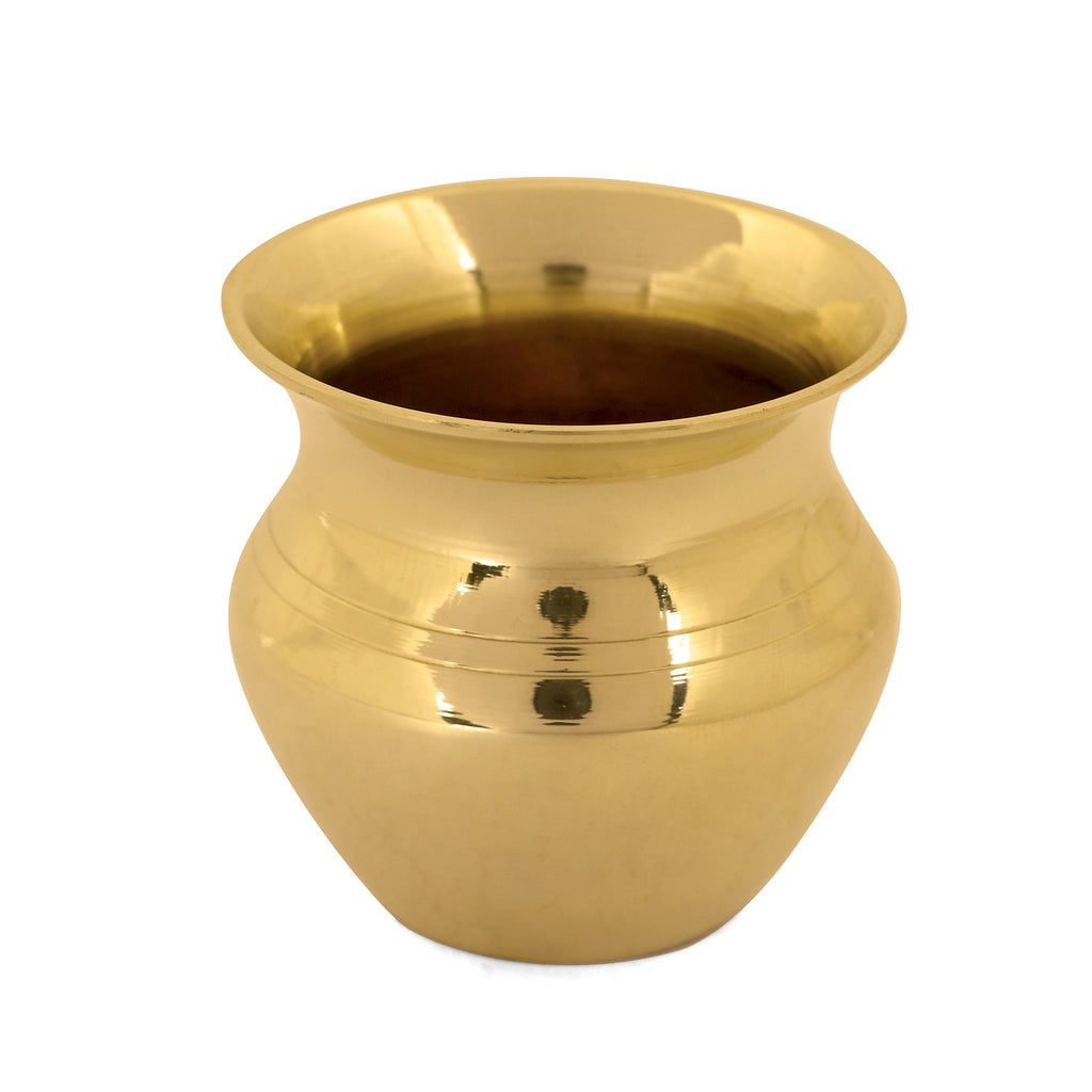 Brass Om Laxmi Ganesh Pooja Thali Set of 7 Piece