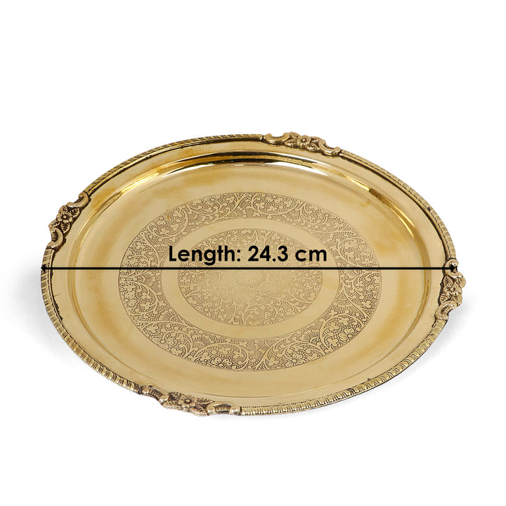 Brass Royal Pooja Thali Set 7 Piece