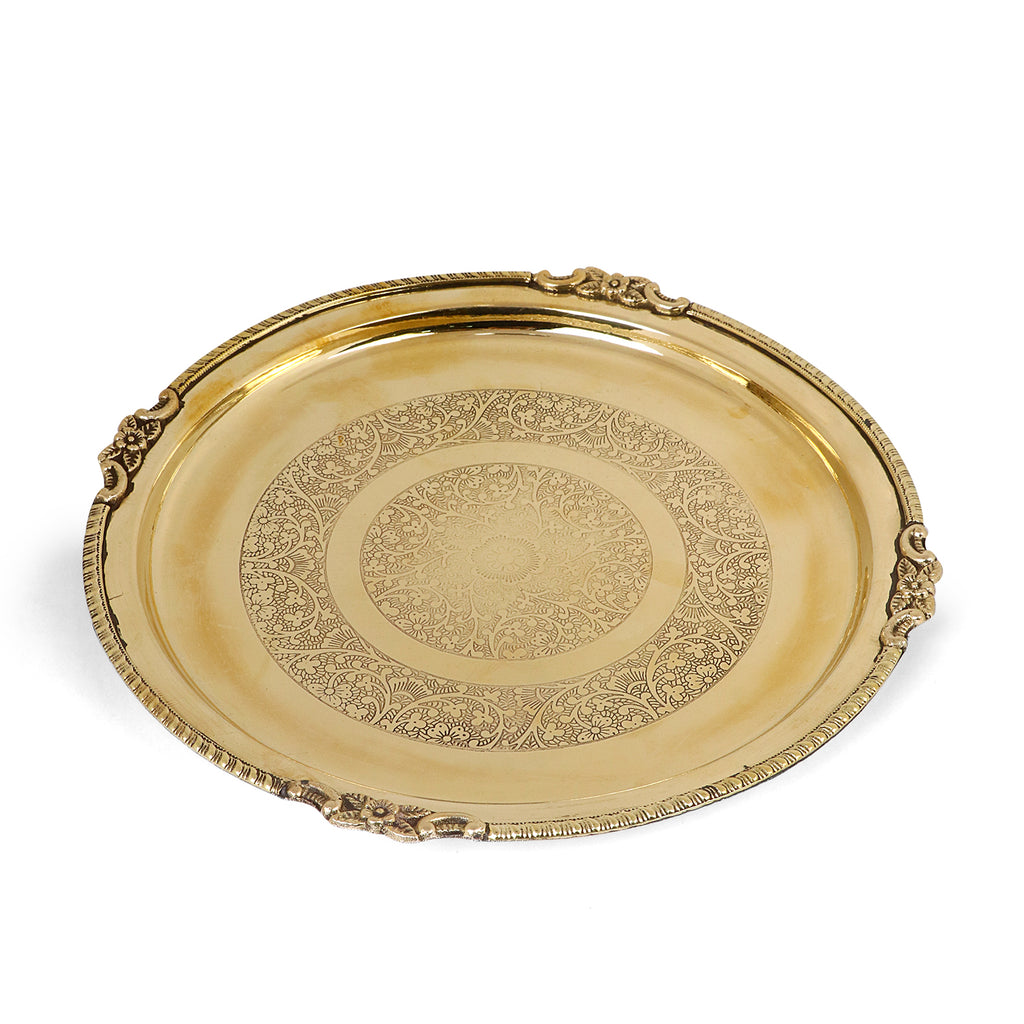 Brass Royal Pooja Thali Set 7 Piece