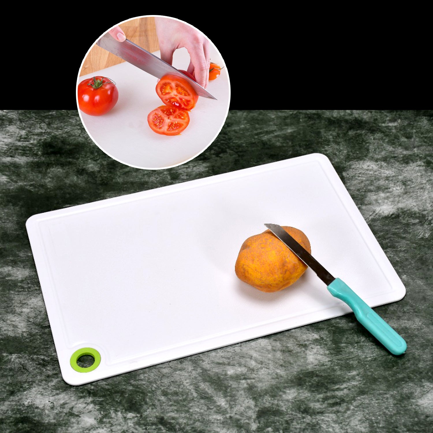 2316 Fruit Vegetable Chopping Board Plastic Cutting Board For Kitchen - Springkart 