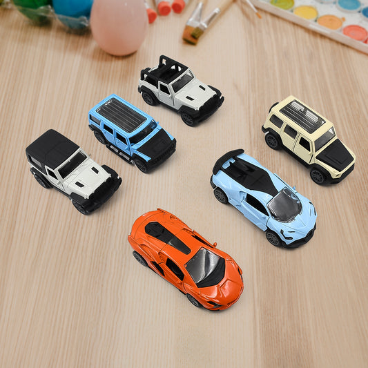 Mini Pull Back Car Widely Used By Kids (1 Pc Mix Color Design) - Springkart 
