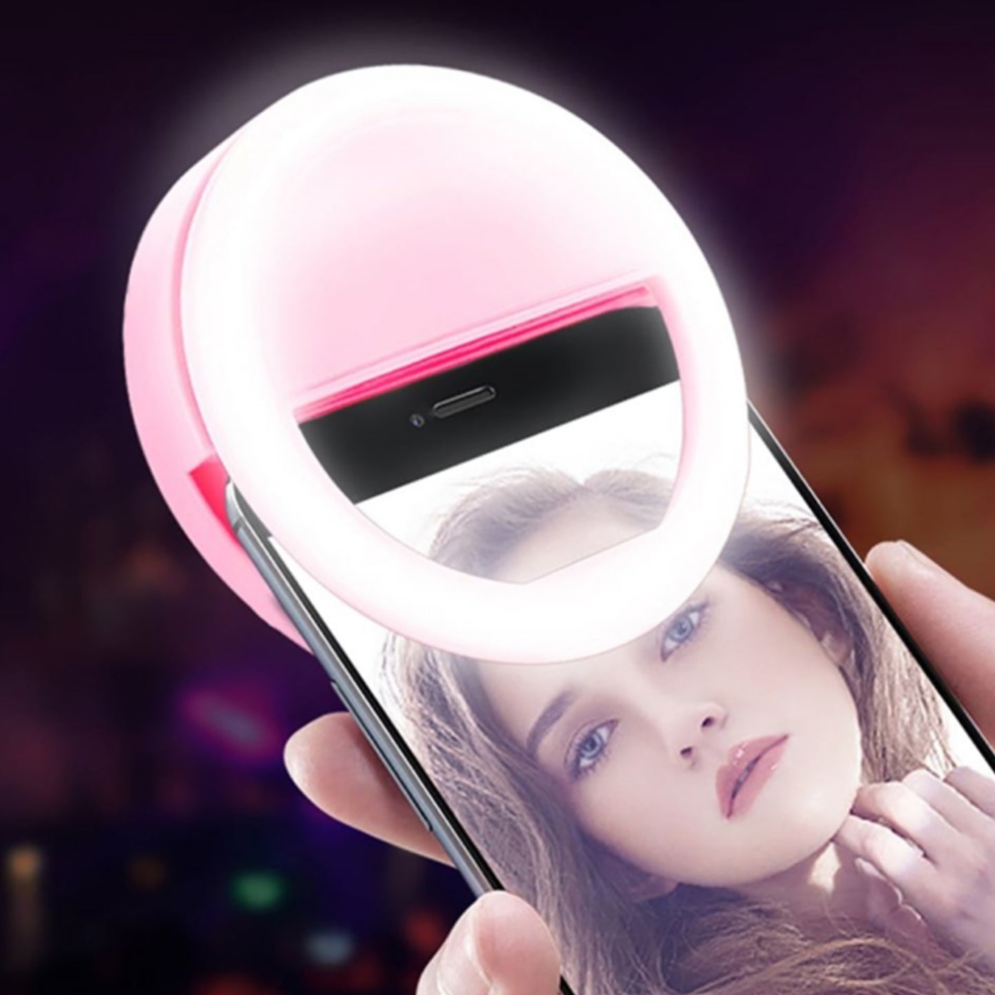12881 Phone Selfie Light Selfie Ring Light Selfie Light For Smartphone Selfie Light For Phone Battery Operated Selfie Ring Light (Battery Not Included) - Springkart 