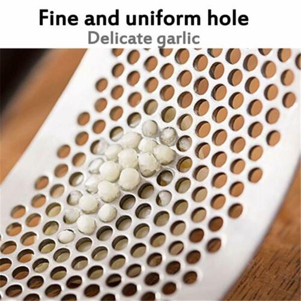 Stainless Steel Garlic Presser Crusher (Multicolor) - Springkart 