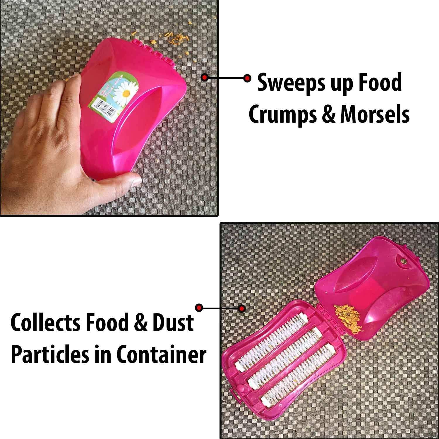 6230a Plastic Handheld Carpet Roller Brush Cleaning With Dust Crumb Collector Wet And Dry Brush - Springkart 