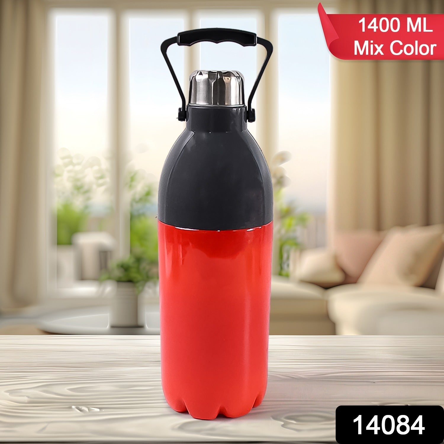Plastic Sports Bottle Insulated Leakproof Bpa-free (1400ml Mix Colour) - Springkart 