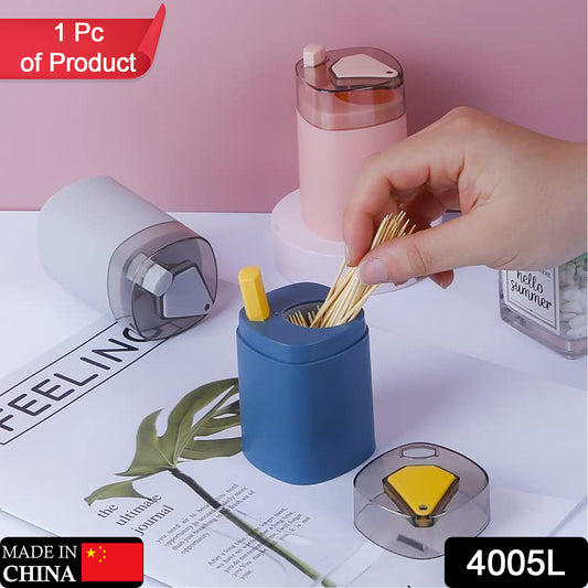 4005l Toothpick Holder Dispenser Pop-up Automatic Toothpick Dispenser For Kitchen Restaurant Thickening Toothpicks Container Pocket Novelty Safe Container Toothpick Storage Box. - Springkart 