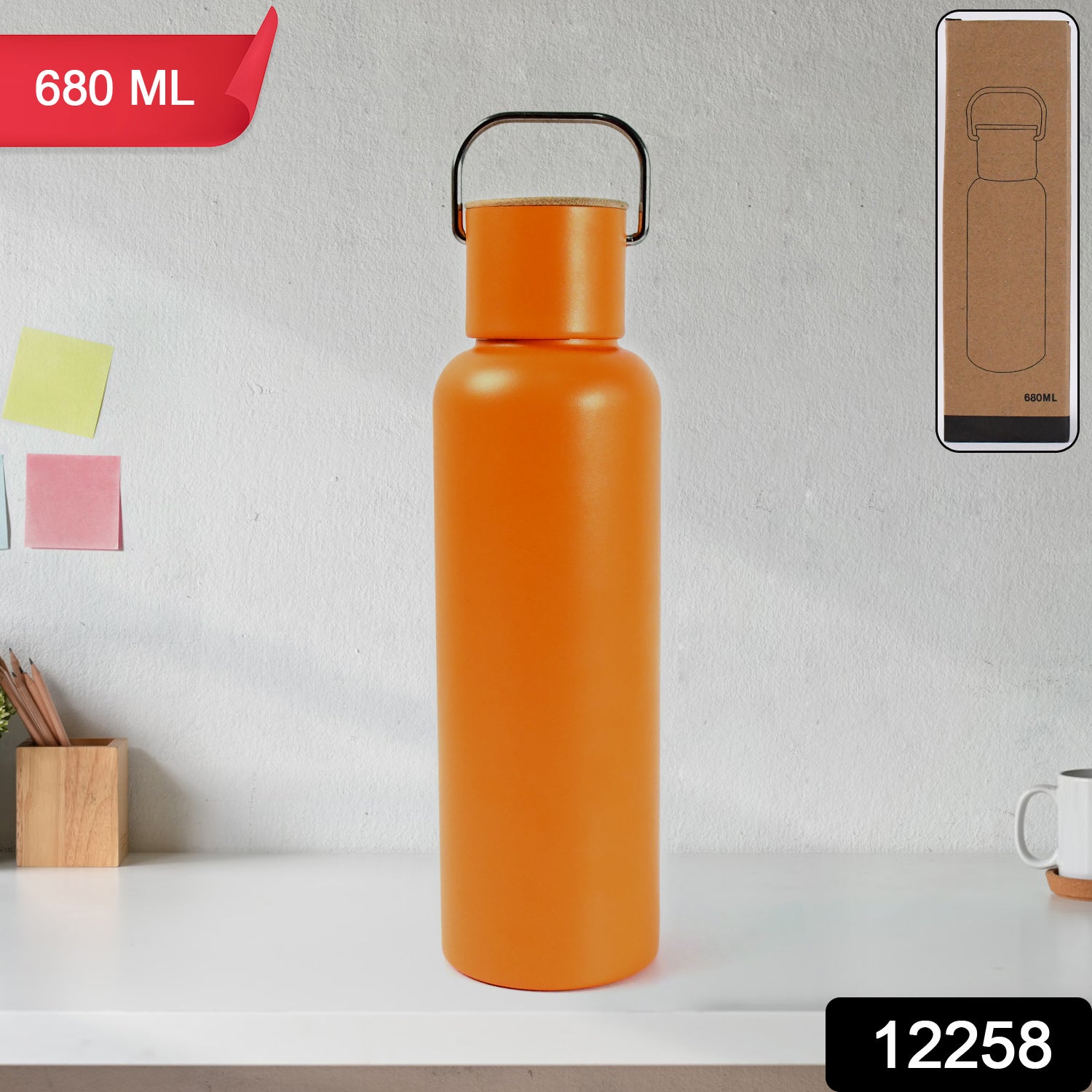 Water Bottle High Quality Premium Water Bottle Stainless Steel 680ml - Springkart 