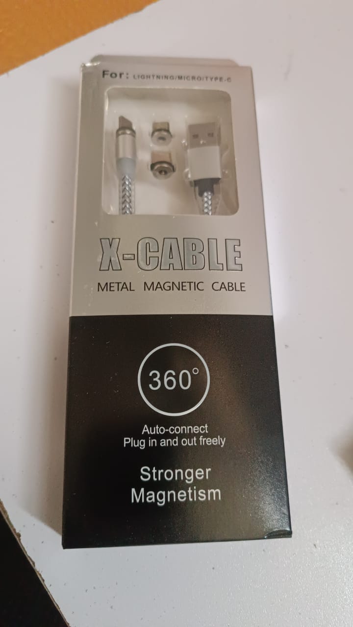 3 In 1 Magnetic Multi Charging Cable (1 Pc) - Springkart 