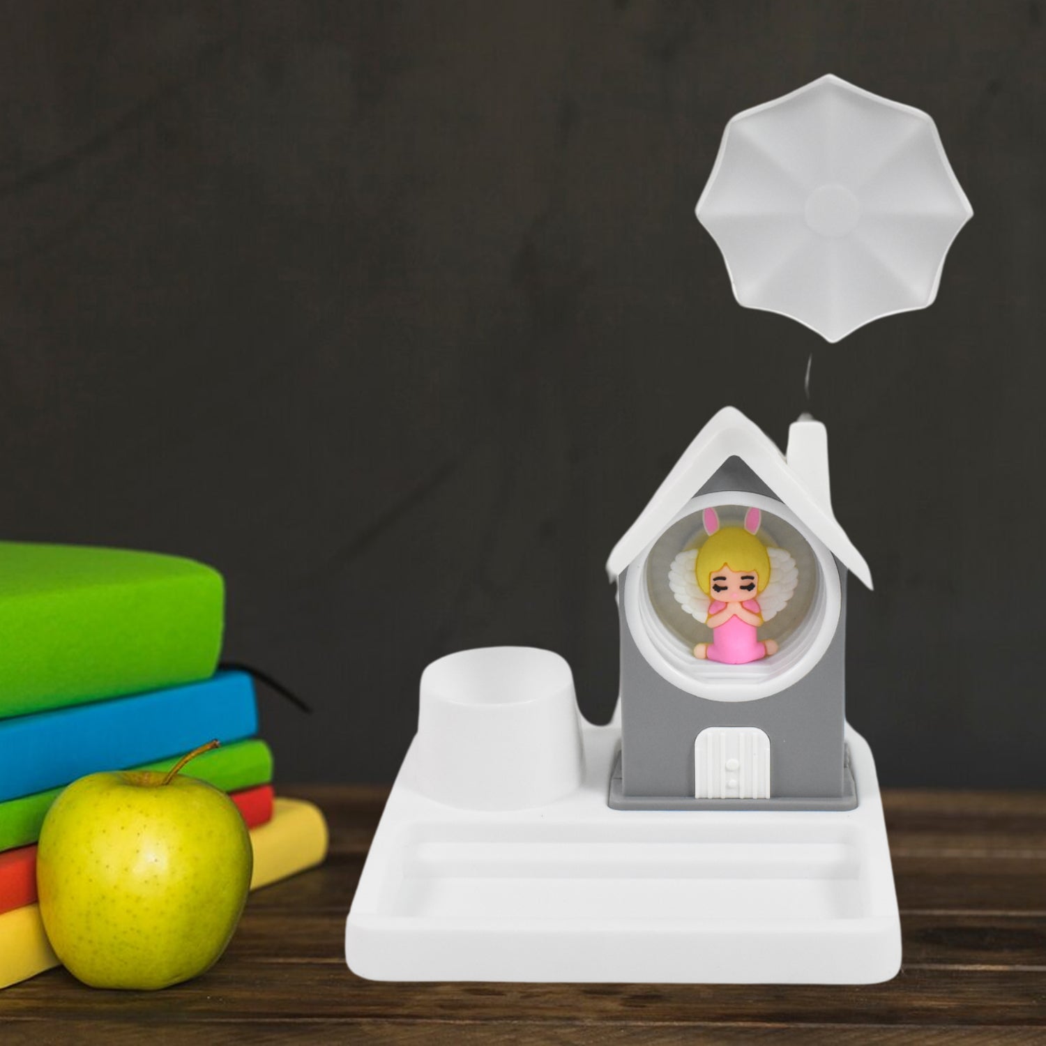 Cute Lovely Cartoon Home Design With Plastic Base Led Desk Light Multi Color Changes (1 Pc) - Springkart 