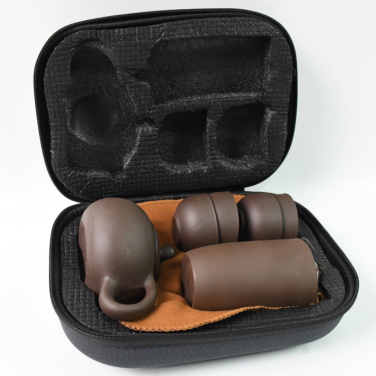 Portable Kung Fu Tea Set With A Portable Travel Bag (Set Of 6pcs) - Springkart 