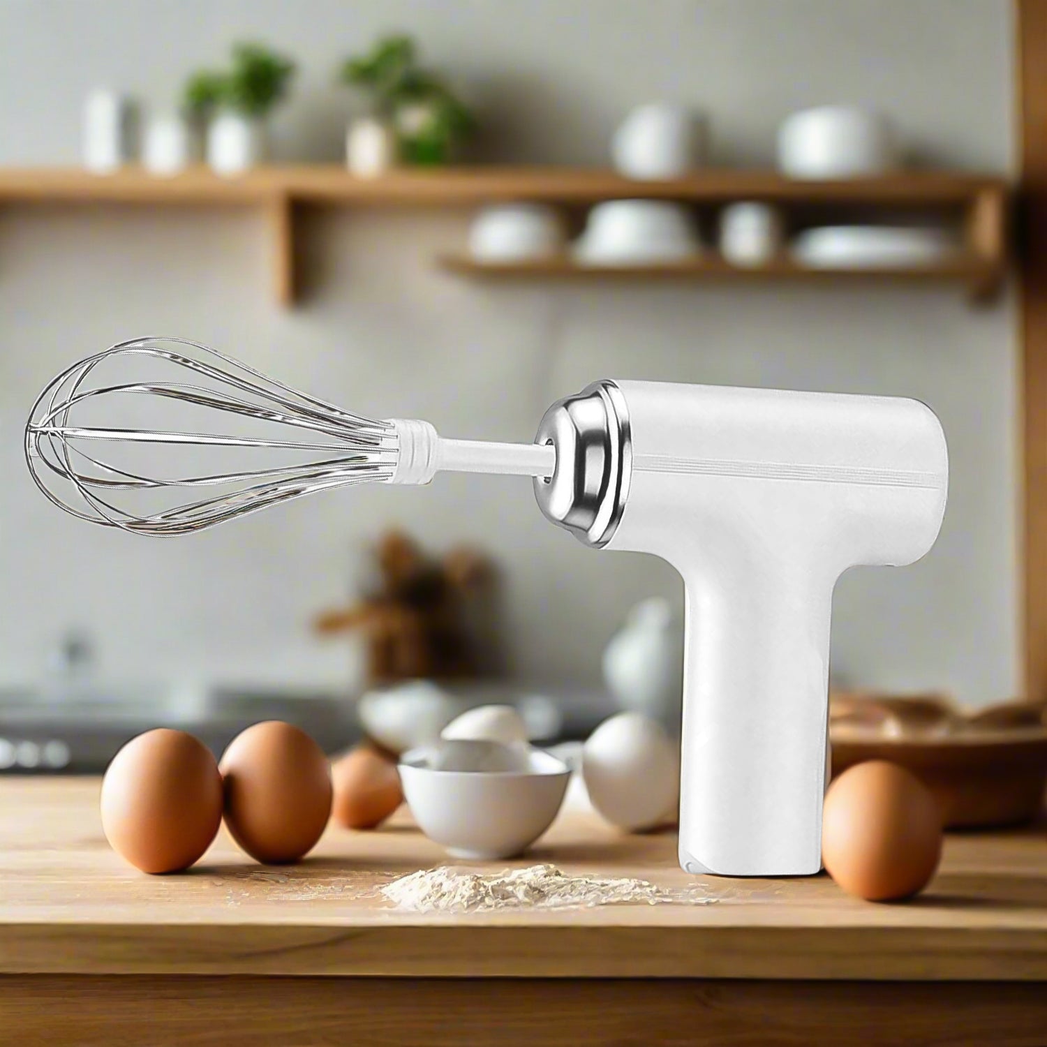 2813 Wireless Hand Mixer Charging Handheld 2pc Portable Whisk Mini High Power Beater Baking Hand Held Mixer Portable Kitchen Blender. - Springkart 